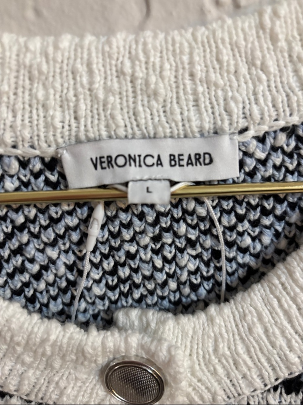 VERONICA BEARD Lavigne Check Knit Jacket - Picture 4 of 8